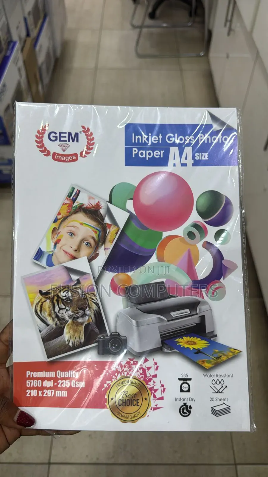 A4 Glossy Photo Paper 20 Sheets 115gsm