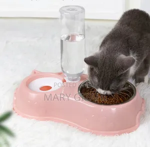 Automatic Single Pet Bowl Plus Water Dispenser
