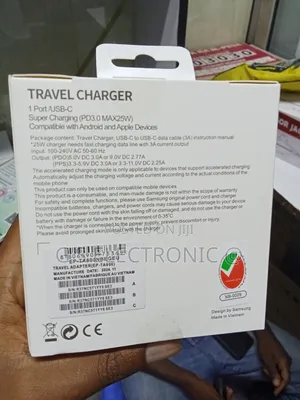 Sumsung Charger 25w/Usb C to USB -C