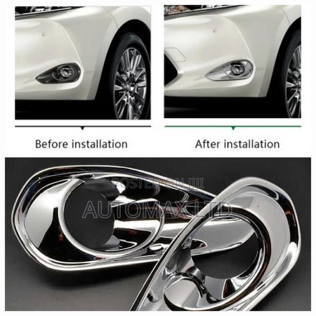 Toyota Harrier, ZSU60, Chrome Finish Fog Lamp Covers