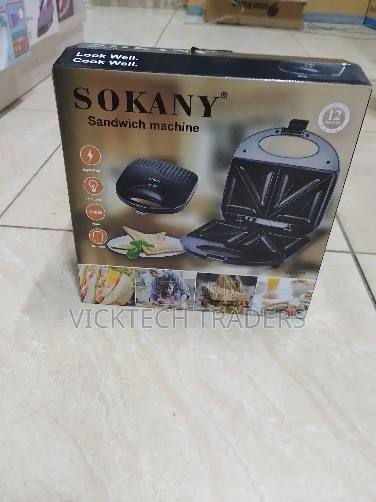 Sandwich Maker/Sokany 2 Slice Sandwich Maker Machine