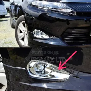 New Chrome Fog Covers Finishers. For Toyota Harrier, Yr2015+