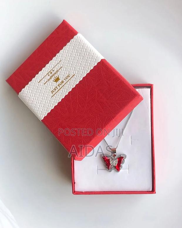 Red Silver Chain Valentine's Gift Set for Her - thumbnail 2