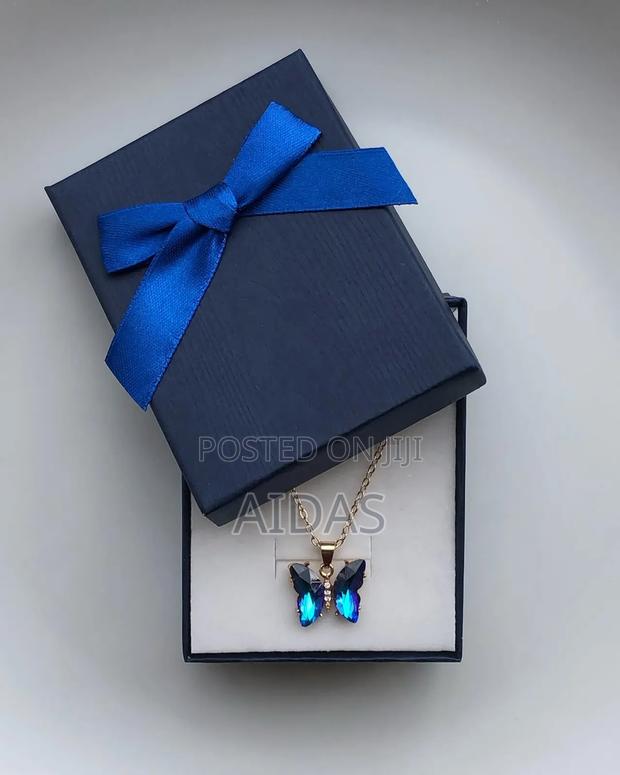 Beautiful Blue Butterfly Necklace Valentine's Gift for Her