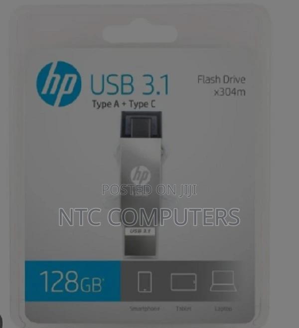 HP USB 3.1 X304M Type a + Type C Flashdisk - 128gb