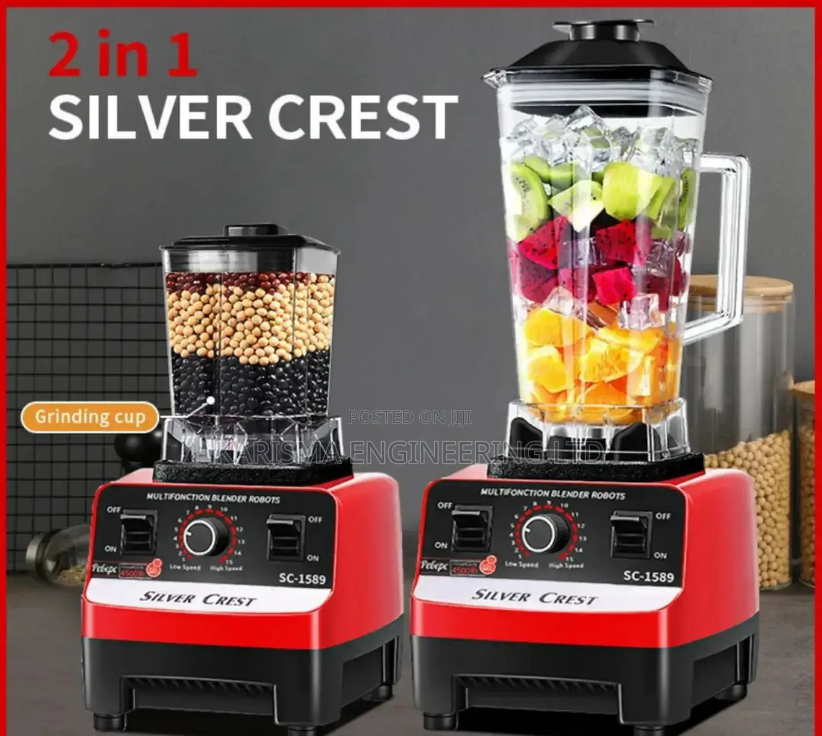 2 in 1 Silver Crest Juice Blender