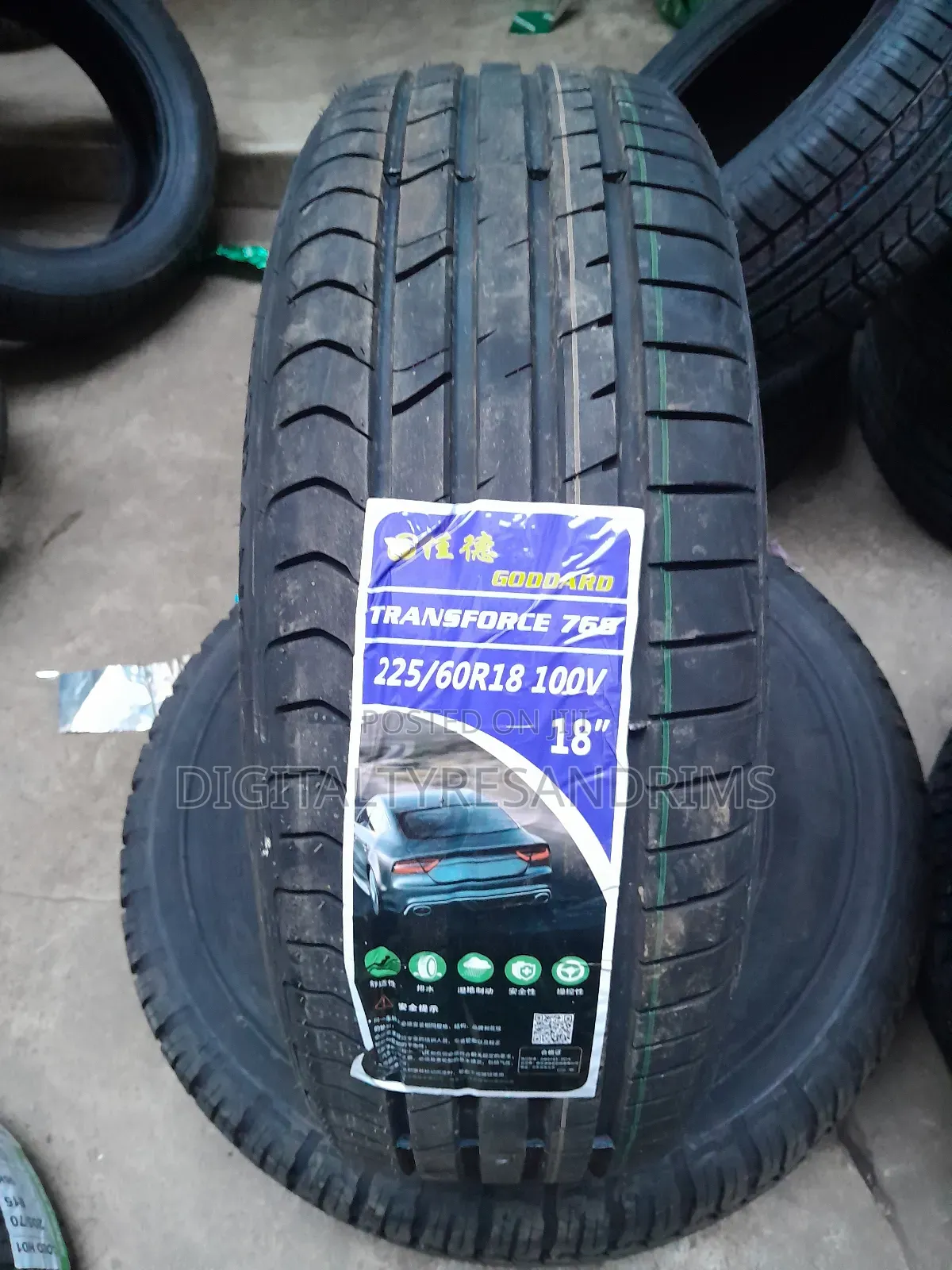 225/60r18 Transforce Tyres Brand New