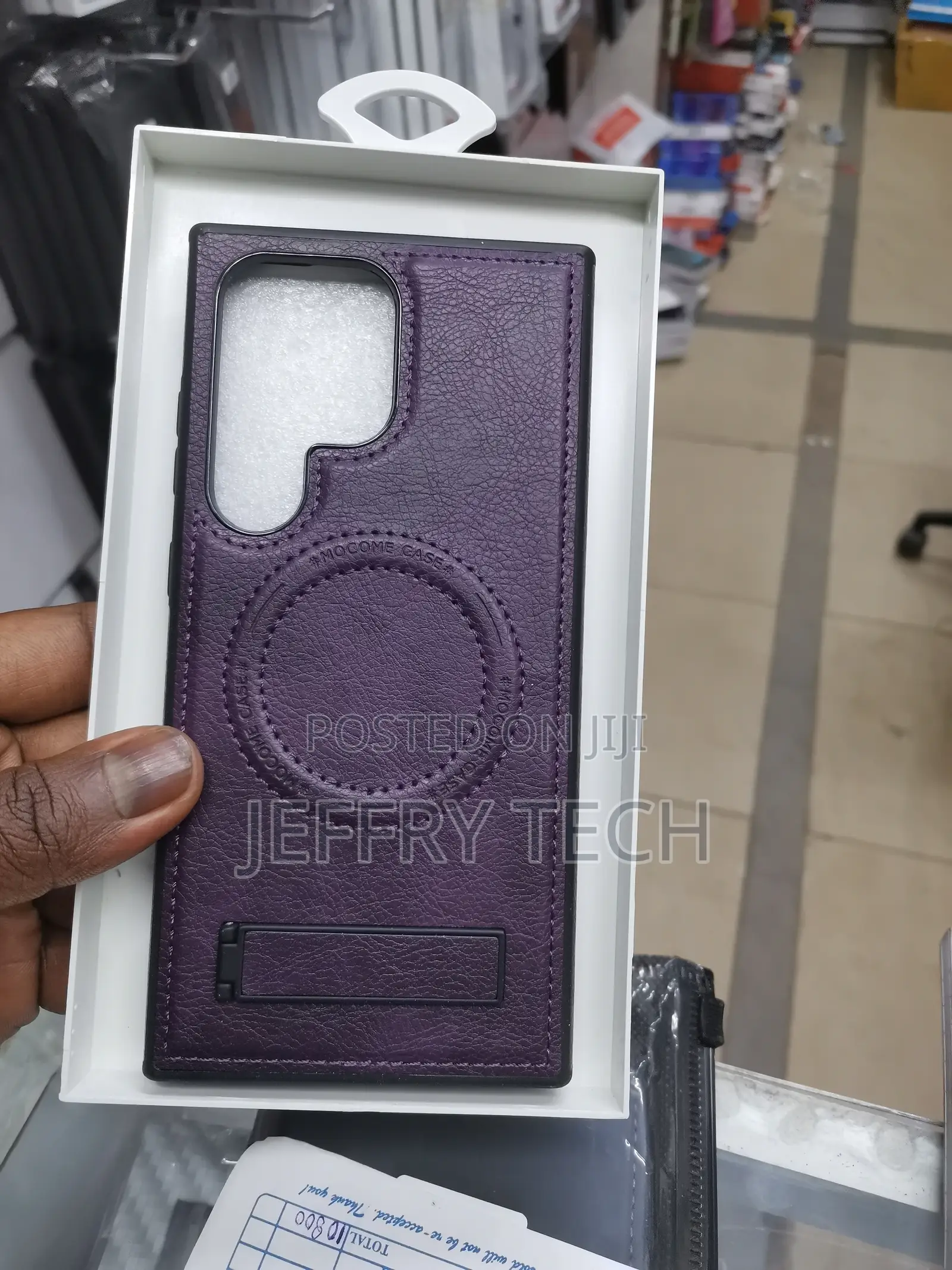 Samsung Galaxy S24 Ultra Case Leather Wireless Charging]