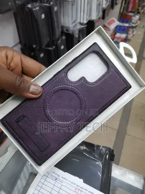 Samsung Galaxy S24 Ultra Case Leather Wireless Charging]