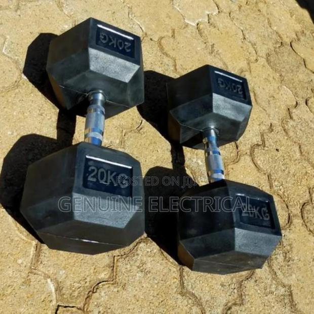 20kg Hexagonal Dumbell - main view