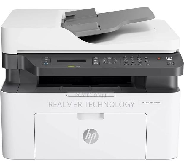 Hp Laser MFP 137fnw , Print, Copy, Scan - White