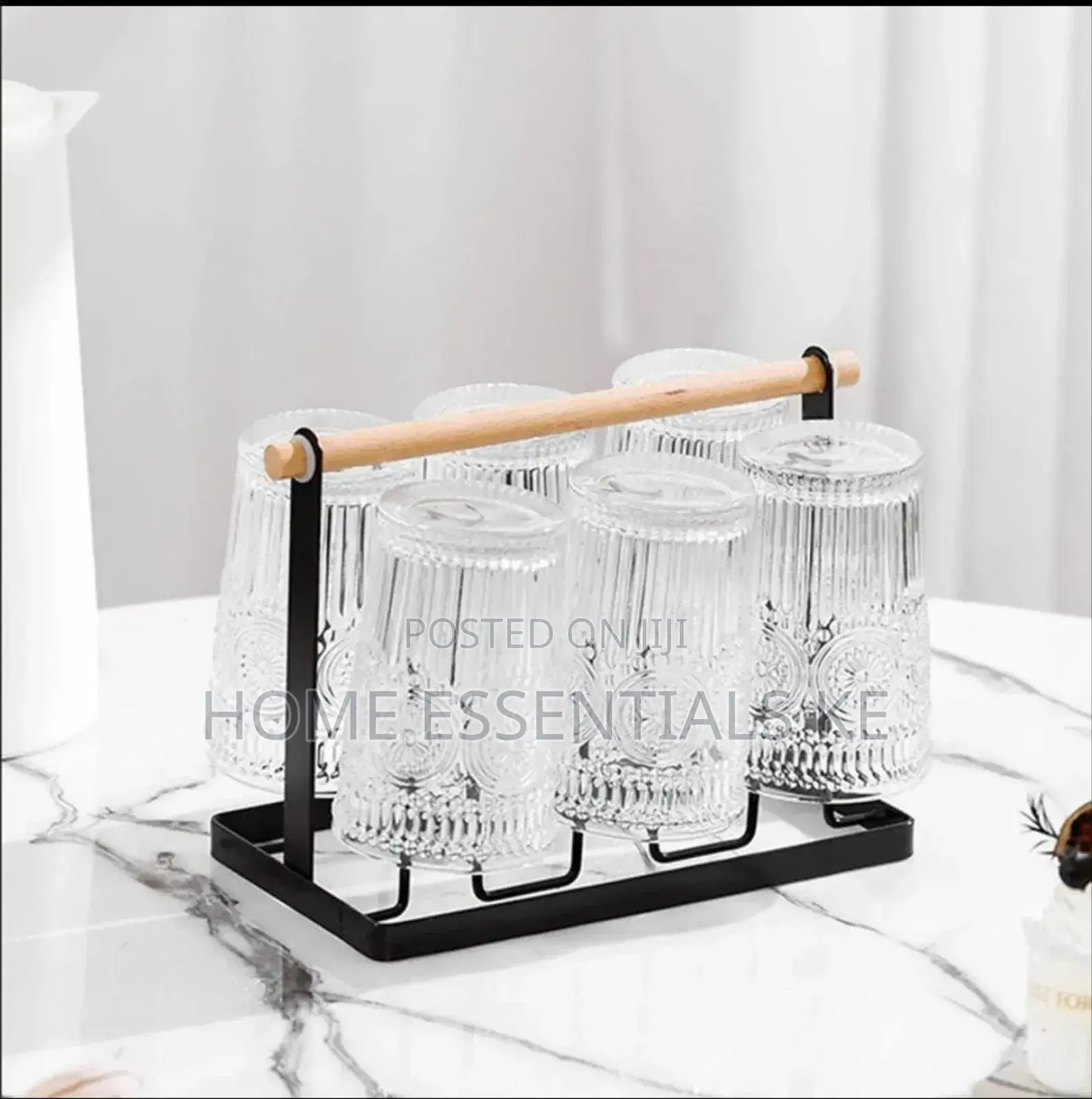 Luxury Iron Cup/Glass Holder Rack
