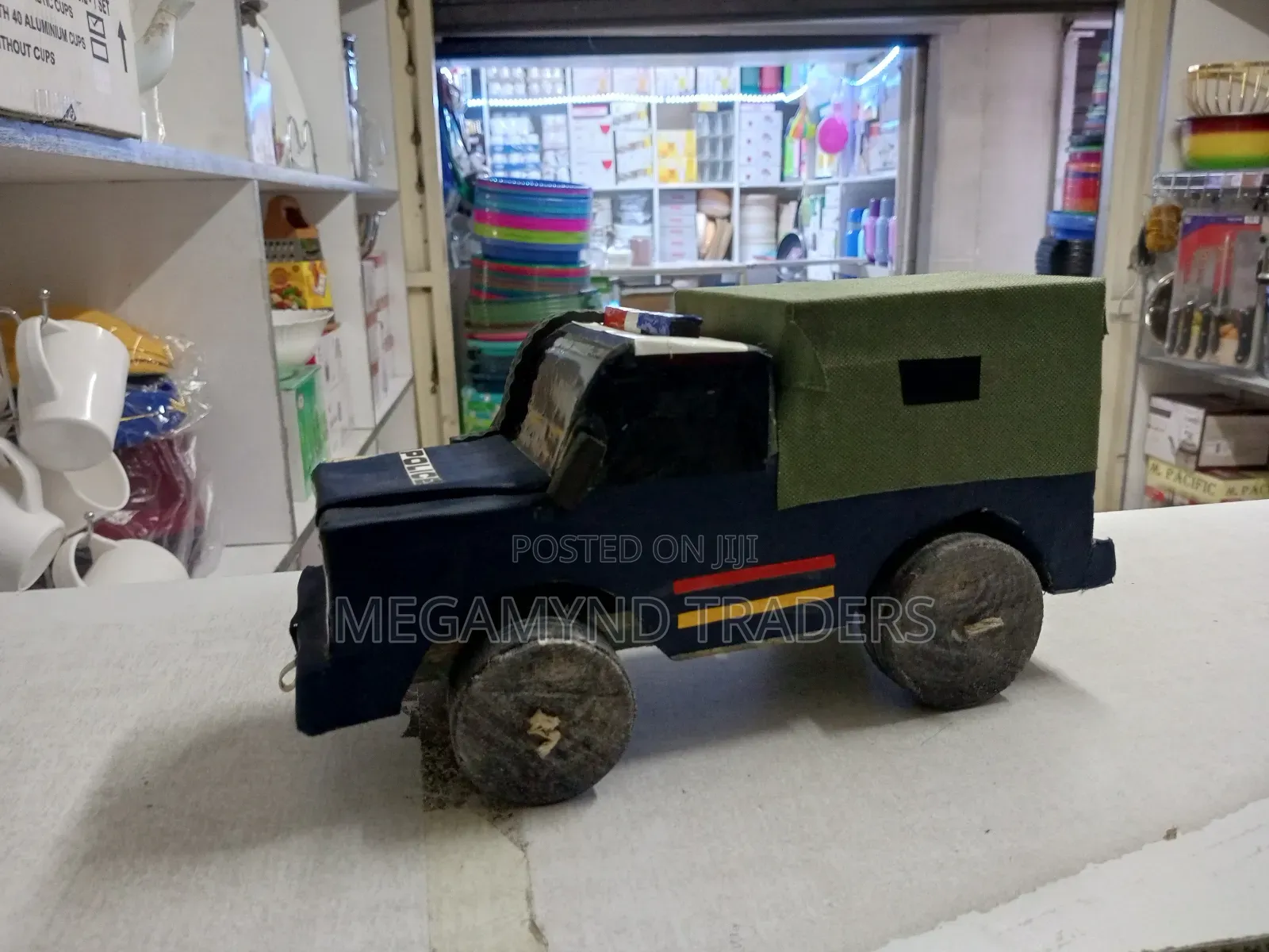 Wooden Toy Police Car Locally Made/Toy Car