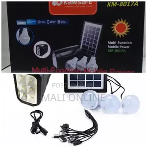 Rechargeable Solar Lighting System Kamisafe KM-8017A