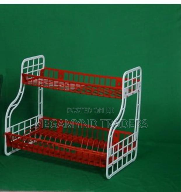 Dish Rack 2 Layer/Plastic Dish Drainer - thumbnail 2