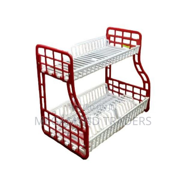 Dish Rack 2 Layer/Plastic Dish Drainer - thumbnail 3