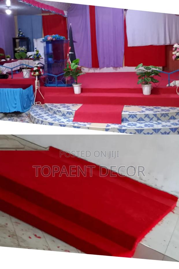 Red Wall to Wall Church Pulpit Supply and Installation - main view