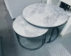 Luxury Pure Marble Top Nesting Coffee Tables Mn-6