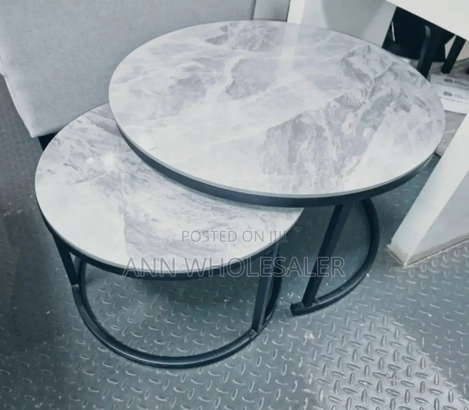 Luxury Pure Marble Top Nesting Tables Mn-6