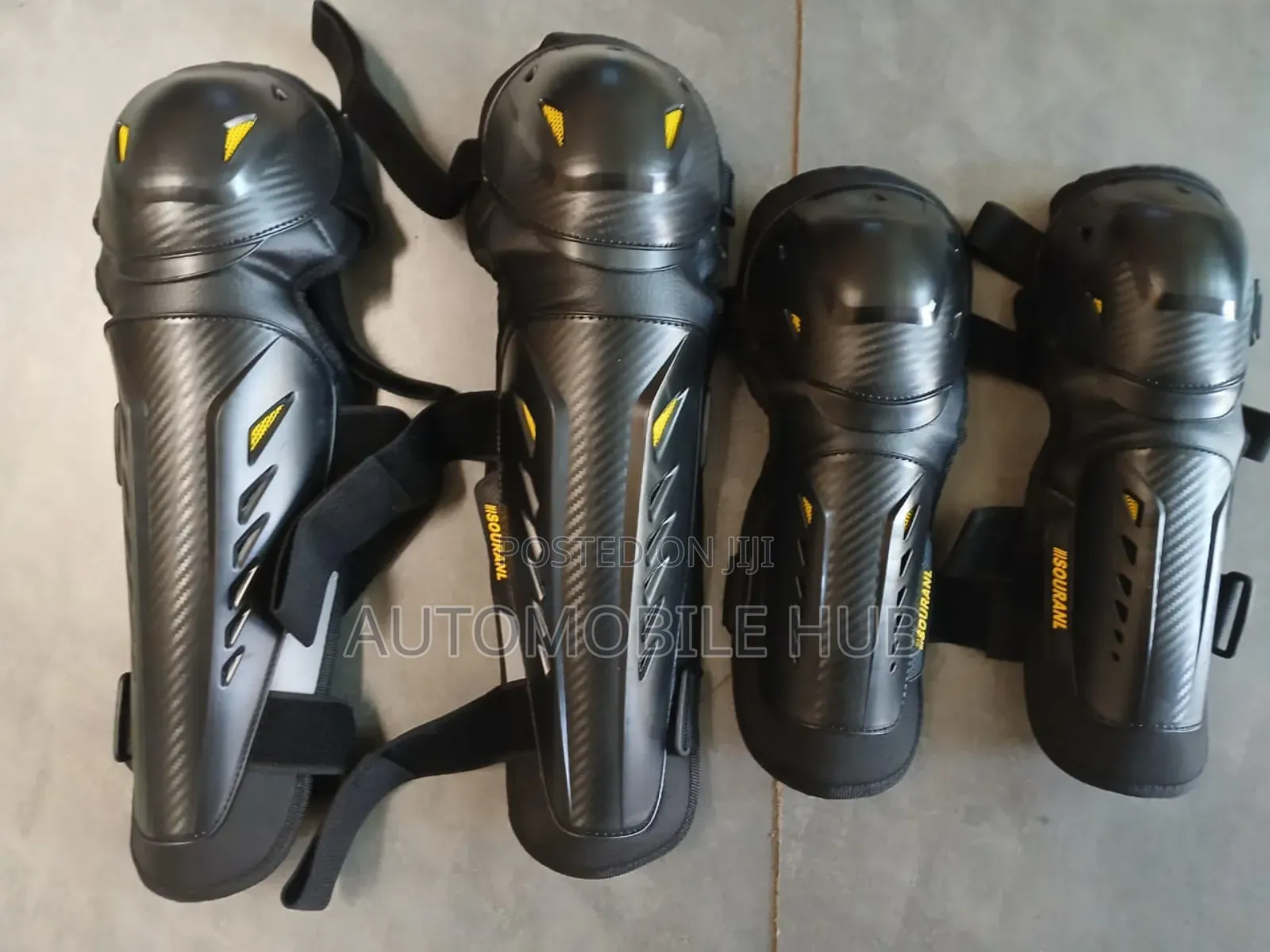 Black Knee and Elbow Guards - Bike Gears
