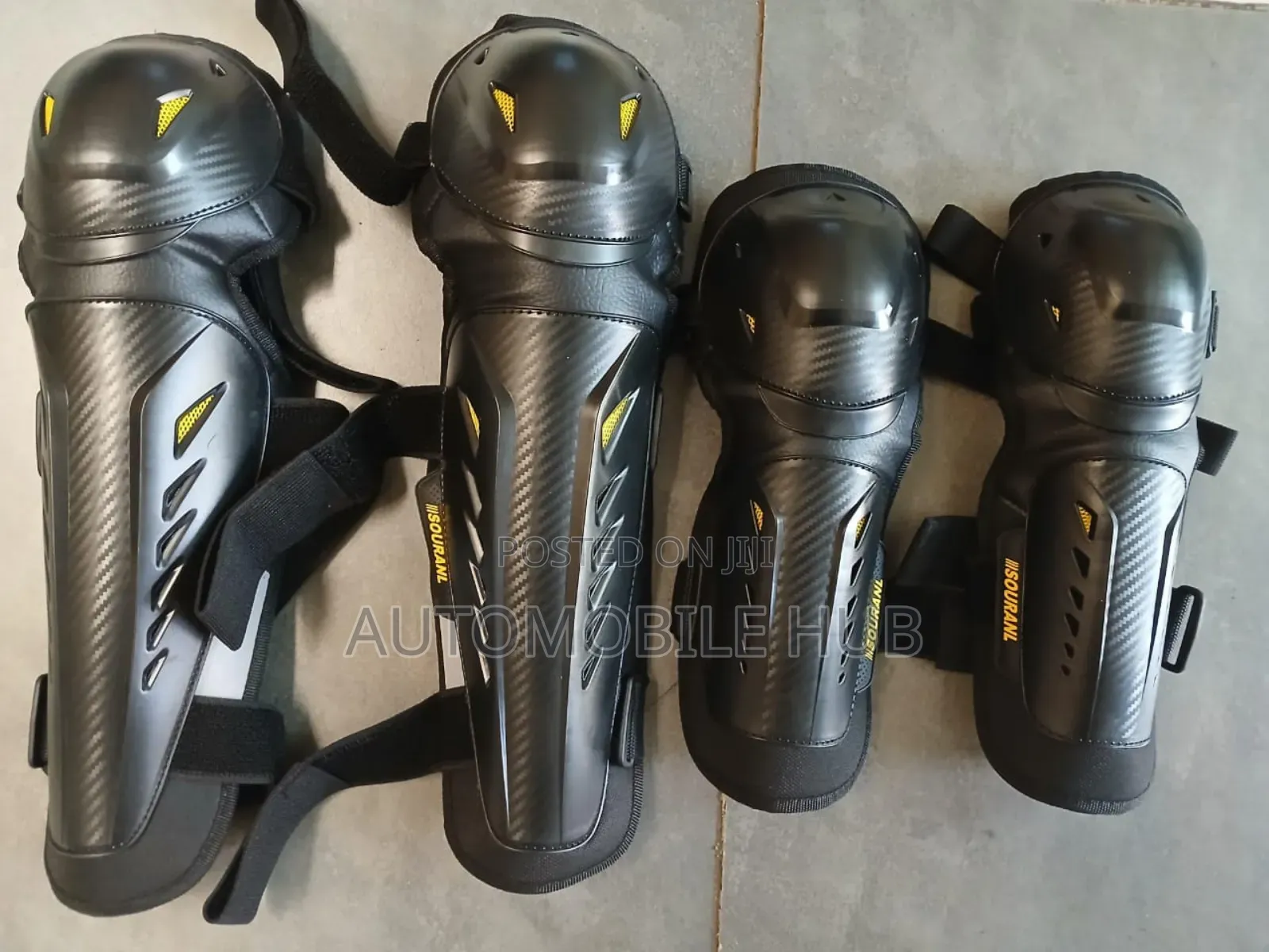 Black Knee and Elbow Guards - Bike Gears