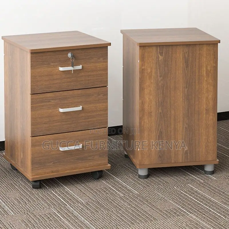 Cabinets: Mobile Wooden Study Desk Pedestal Cabinet