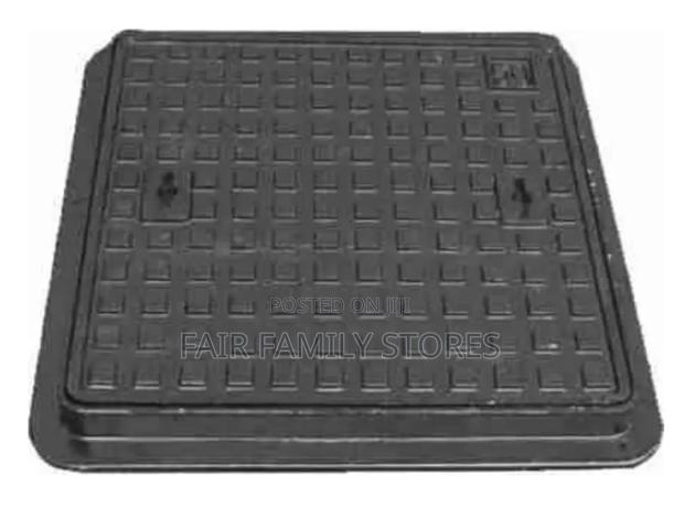 12 Inch by 12 Inch Cast Iron Manhole Cover - main view