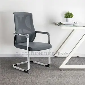 Office Chairs: Modern High-Back Mesh Chrome Conference Seat