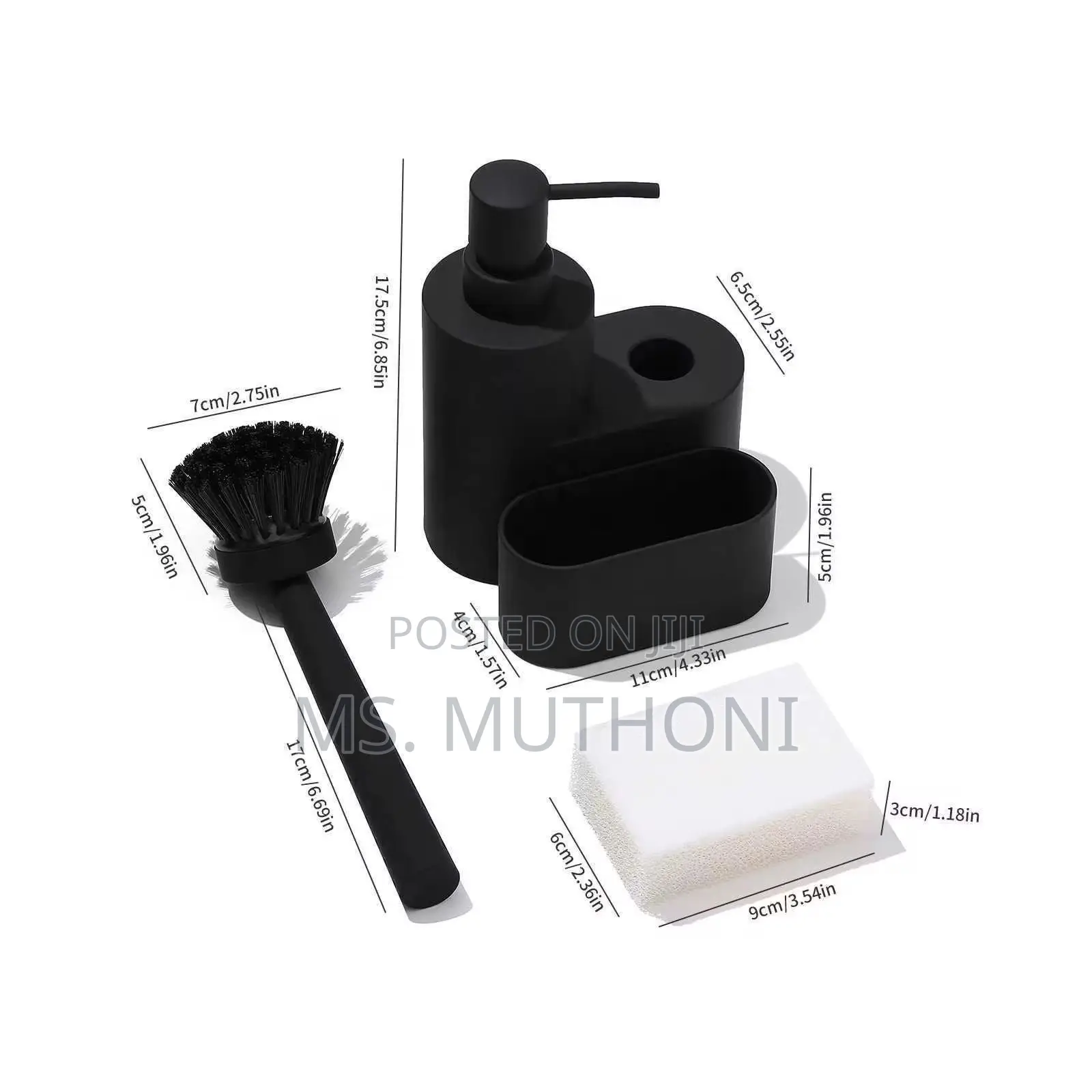 Kitchen Soap Dispenser 3 in 1 Set