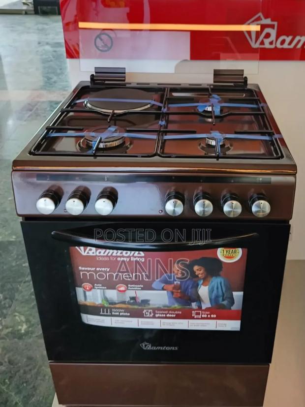 Ramtons Rc/605-3g+1e 60X60 Brown Cooker (1yr Wrty)