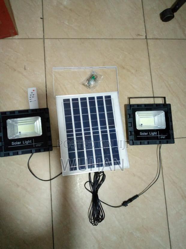 Two Solar Floodlights 50W Sharing One Solar Panel - thumbnail 2