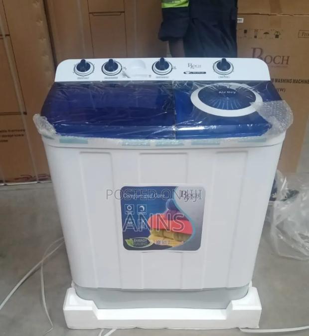 Roch Twin Tub 10kgs White Blue Washer Machine