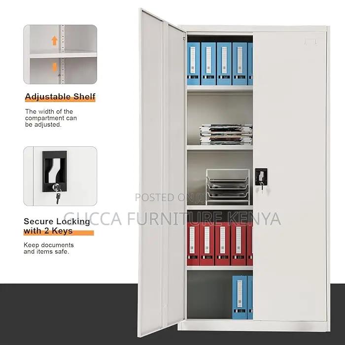 Cabinets:2-Door Thicken Steel Locker Utility Storage Cabinet