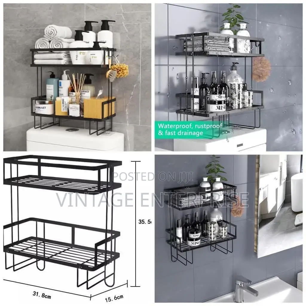 Double Layer Over the Toilet Rack/Shelf Bathroom