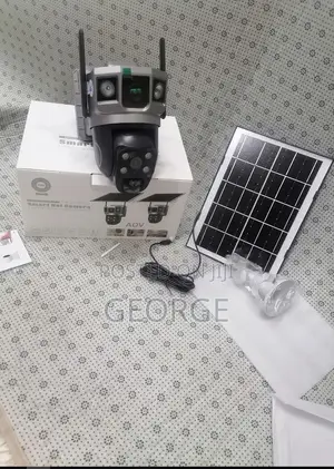 Manageable 4G Sim Dual Lens Solar Panel Camera Outdoor CCT