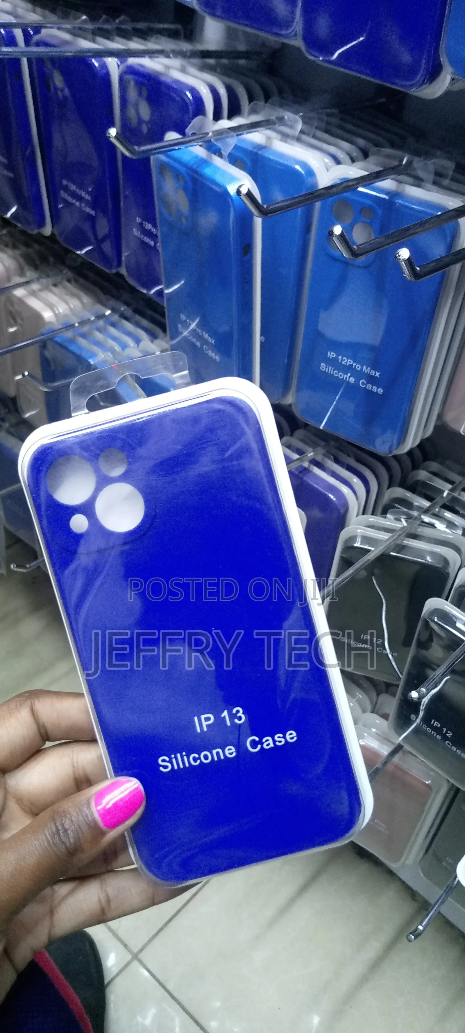 Liquid Protective Phone Case Compatible With iPhone 13- Blue