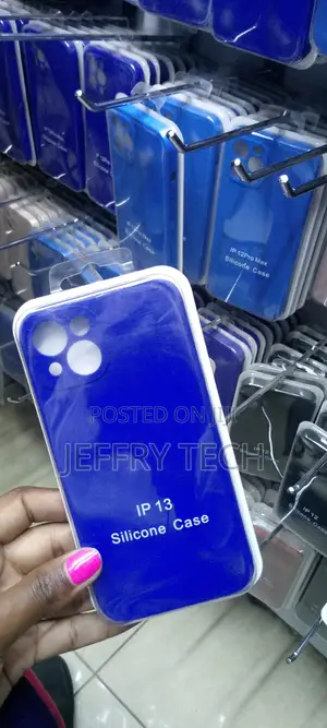 Liquid Protective Phone Case Compatible With iPhone 13- Blue