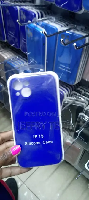 Liquid Protective Phone Case Compatible With iPhone 13- Blue