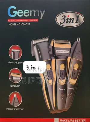 Nose Trimmer.Clipper.Smoother.3 in 1 Geemy 595 Shaver