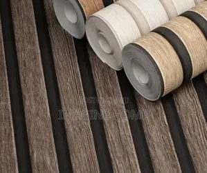 Fluted Wallpaper Tv Wall Decoration