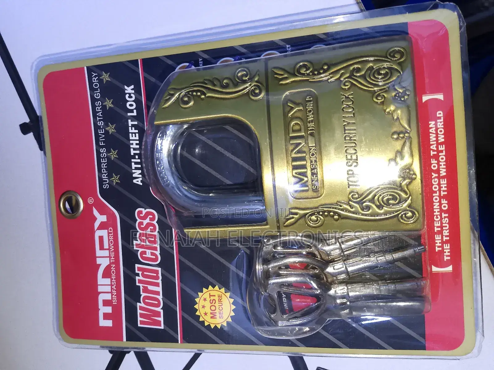 Mindy Padlock 60mm.Most Secure Mindy Padlock (Three Keys)