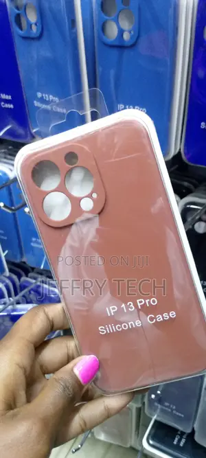 Liquid Silicone Case iPhone 13 Pro Case -Brown Smooth