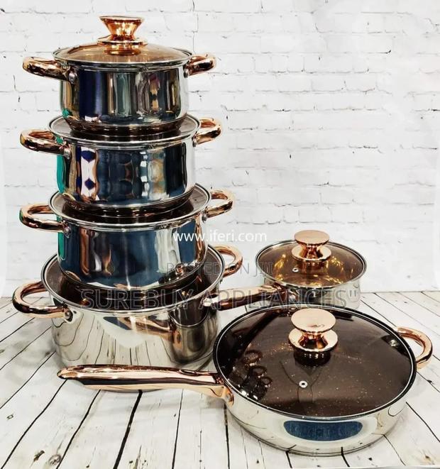 10 PCS Kaisavila Stainless Cookware Pots - main view