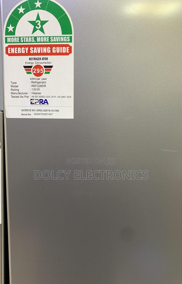 Hisense Fridge 230l Bottom Freezer Silver Ref226dr - thumbnail 2
