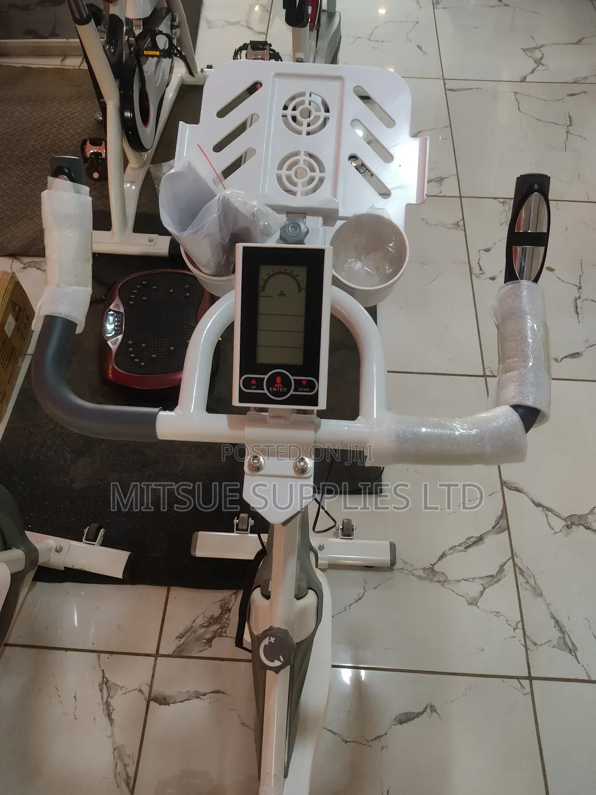 Home Fitness Exercise Bike Flywheel With Computer Monitor