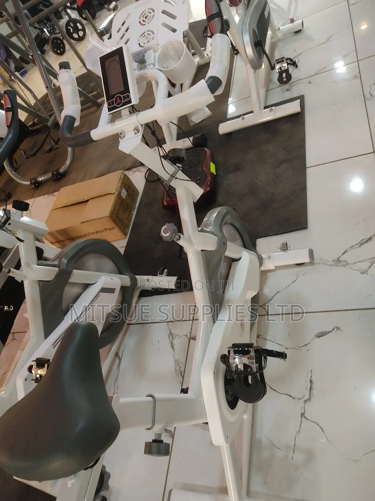 Home Fitness Exercise Bike Flywheel With Computer Monitor