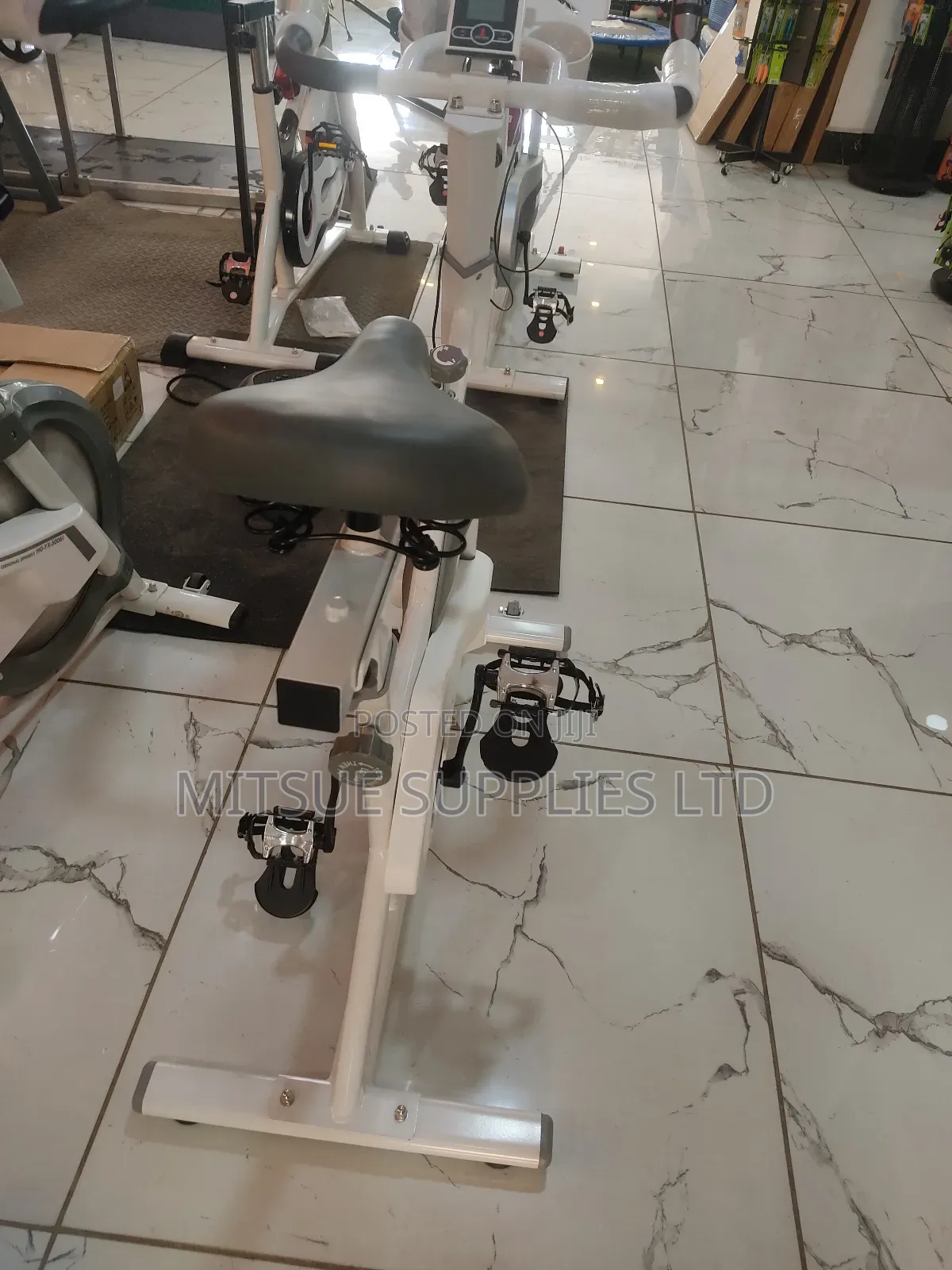 Home Fitness Exercise Bike Flywheel With Computer Monitor