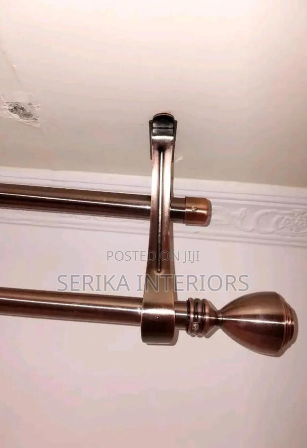 Non Rusting Jua Kali Curtain Rods Copper - main view