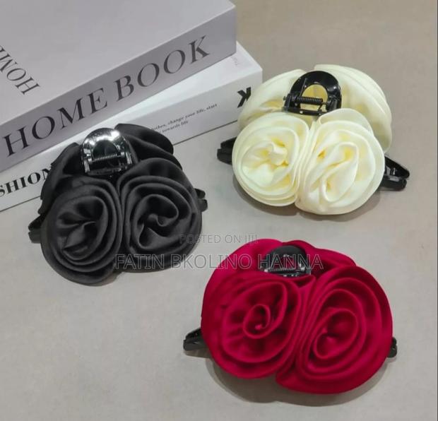 Rose Hair Claw Clips - main view