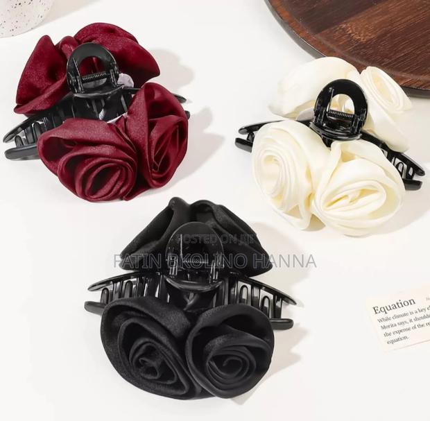 Rose Hair Claw Clips - thumbnail 2